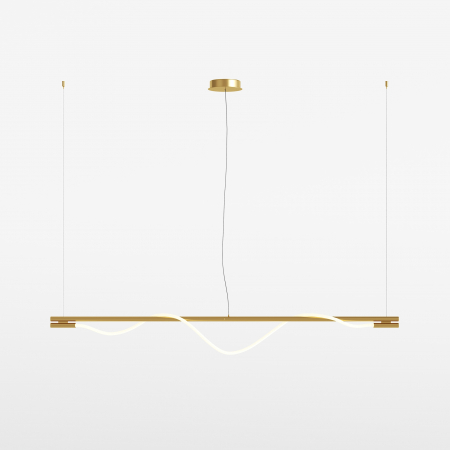 Lustre - Lustra LED Tau MOD166PL-L20G3K, 21W, 910lm, lumina calda, IP20, aurie, Maytoni
