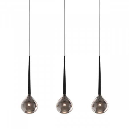 Lustra liniara crom LIBRA cu 3 pendule, inaltime reglabila, metal/sticla, 003064-001772 - Zumaline [2]