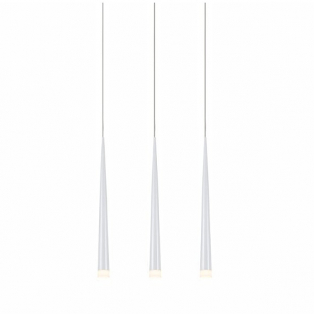 Lustra liniara cu 3 pendule LED forma con negru/alb/crom Culh 55 cm, design modern, metal, AZ 0133 - Azzardo [8]