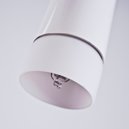 Lustra liniara cu 3 pendule LED forma con negru/alb/crom Culh 55 cm, design modern, metal, AZ 0133 - Azzardo [11]