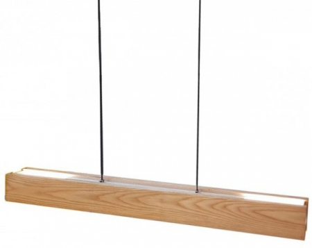 Lustra liniara dimabila LED din lemn natural exotic Eslem 120 cm, design modern scandinav, AZ 2700 - Azzardo [1]