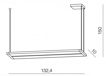 Lustra liniara dimabila LED reglabil Sonal 132,4 cm, metal negru, design modern, AZ 3203 - Azzardo [7]