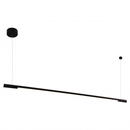 Promotii - Lustra liniara neagra/aurie LED dimabil Tonia 150 cm, metal/acril, inaltime reglabila, P0358D - Maxlight
