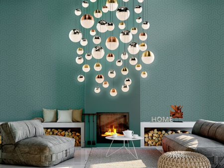 Lustra lux 55 pendule glob Dalos Ø140 cm, iluminare LED dimabila control Bluetooth, 794691B - Schuller [4]
