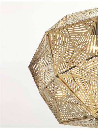 Lustra lux aurie geometrica Silva Ø 32/48 cm, metal, inaltime reglabila, 82148732 - Novaluce [4]