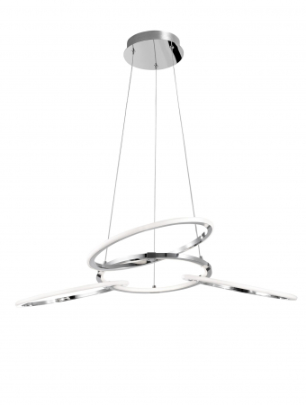 Lustra lux crom 4 inele LED reglabile Calisto 70 cm, design modern, 9008011 - Novaluce [1]