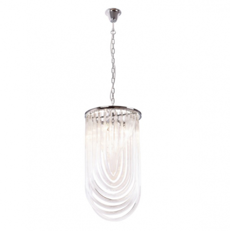 Promotii - Lustra lux Devas Ø 38 cm metal/sticla, inaltime reglabila, P0287 - Maxlight