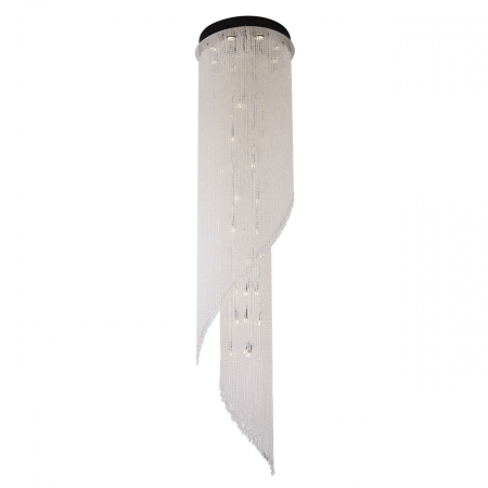 Lustre - Lustra lux inalta rotunda Jarmila Ø 60x250 cm metal si sticla, C0130 - Maxlight