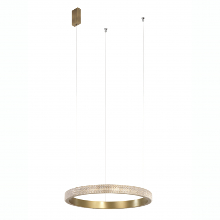 Lustre - Lustra lux moderna pendul rotund auriu antic cu cristale acril Bogna Ø45/65/85/108 cm, iluminare LED, 86016803 - Novaluce
