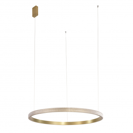 Lustre - Lustra lux moderna pendul rotund auriu antic cu cristale acril Bogna Ø45/65/85/108 cm, iluminare LED, 86016802 - Novaluce