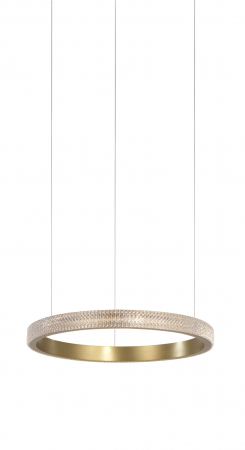 Lustra lux moderna pendul rotund auriu antic cu cristale acril Bogna Ø45/65/85/108 cm, iluminare LED, 86016802 - Novaluce [12]