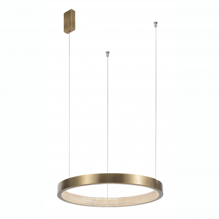 Lustre - Lustra lux moderna pendul rotund auriu antic cu cristale acril Marika Ø45/65/85/108 cm, iluminare LED, 86016808 - Novaluce