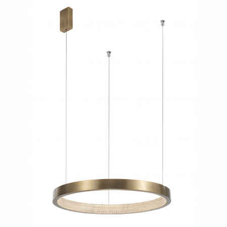Lustre - Lustra lux moderna pendul rotund auriu antic cu cristale acril Marika Ø45/65/85/108 cm, iluminare LED, 86016807 - Novaluce