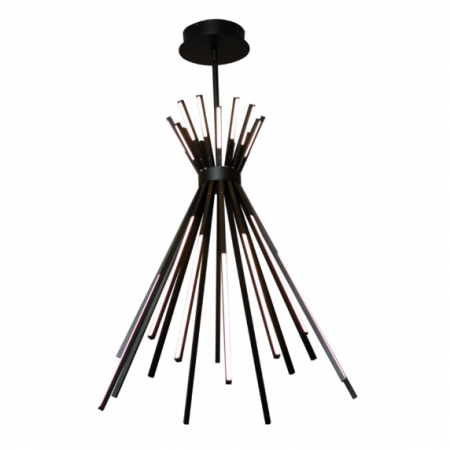 Promotii - Lustra lux neagra iluminare LED Sario Ø 68 cm, metal, P0353 - Maxlight