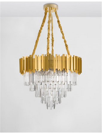 Lustra lux rotunda aurie cu cristale Morgan, din metal, Ø 40/55/73/85 cm, 9050120 - Novaluce [8]
