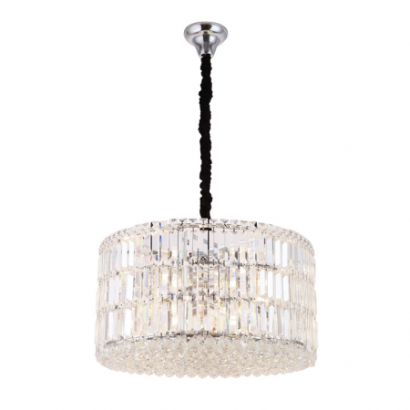 Lustre - Lustra lux rotunda Clarissa Ø 40/60/80 cm metal/sticla, inaltime reglabila, P0266 - Maxlight
