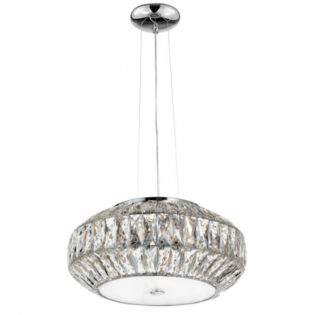 Lustre - Lustra lux rotunda Franci, sticla transparenta, Ø 42 cm, 8501652 - Novaluce