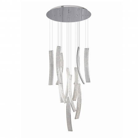 Promotii - Lustra lux rotunda iluminare LED Zanna Ø 80 cm cm metal/cristal K9, P0393 - Maxlight