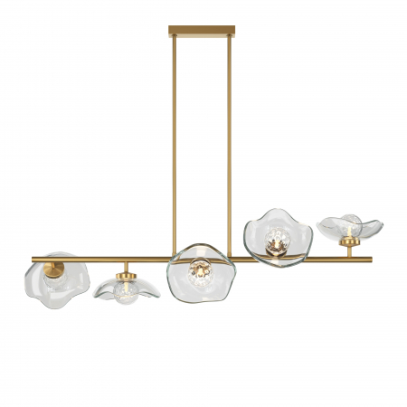 Lustre - Lustra Miracle MOD207PL-05BS, 5xG9, aurie+transparenta, IP20, Maytoni
