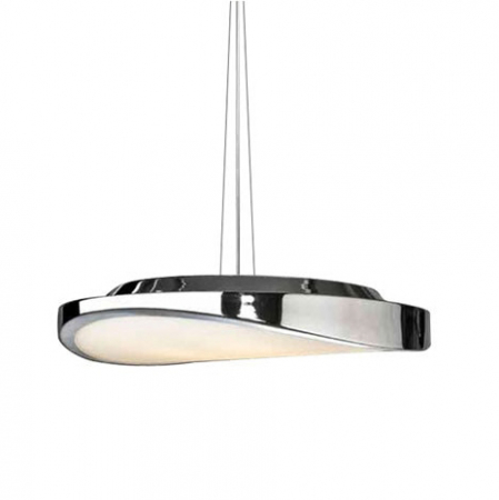 Lustra moderna alba/crom tip pendul Gilo Ø 48/58 cm, metal si sticla, AZ 0987 - Azzardo [6]