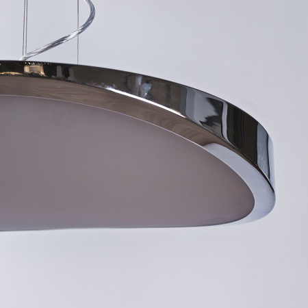 Lustra moderna alba/crom tip pendul Gilo Ø 48/58 cm, metal si sticla, AZ 0987 - Azzardo [5]