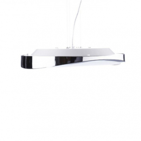Lustra moderna alba/crom tip pendul Gilo Ø 48/58 cm, metal si sticla, AZ 0987 - Azzardo [4]