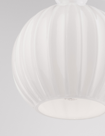 Lustra moderna alba forma rotunda Teres Ø15/28 cm, sticla opal, 9190883 - Novaluce [7]