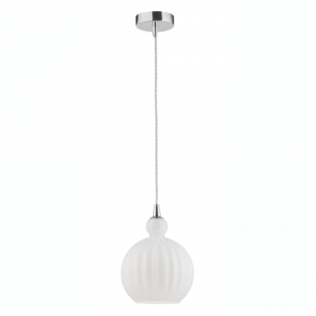 Lustra moderna alba forma rotunda Teres Ø15/28 cm, sticla opal, 9190883 - Novaluce [5]