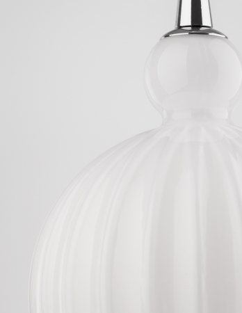Lustra moderna alba forma rotunda Teres Ø15/28 cm, sticla opal, 9190883 - Novaluce [8]
