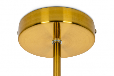 Lustra moderna aurie Koffi premium, abajur glob alb sticla, structura metal, XCP8035-1 - King [4]