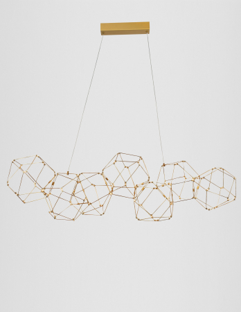 Lustra moderna aurie model cuburi Vitek 95/140 cm, iluminare LED, 9186807 - Novaluce [7]