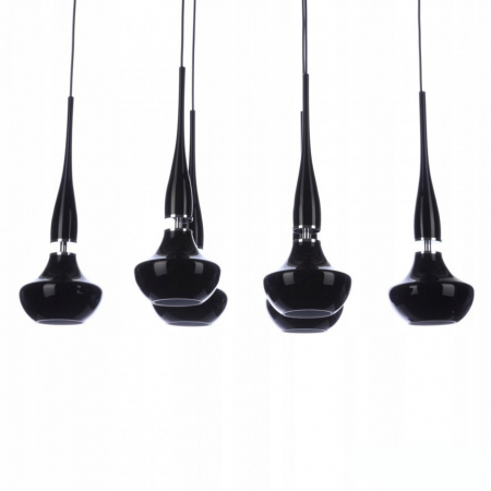 Lustra moderna cu 6 pendule suspendate albe/negre Eglan Line 85x39 cm, design modern, AZ 0262 - Azzardo [2]