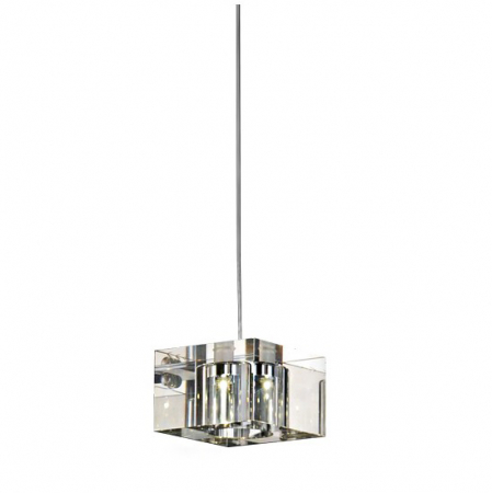 Lustre - Lustra moderna Cube, abajur sticla in forma de cub, AZ 0036 - Azzardo