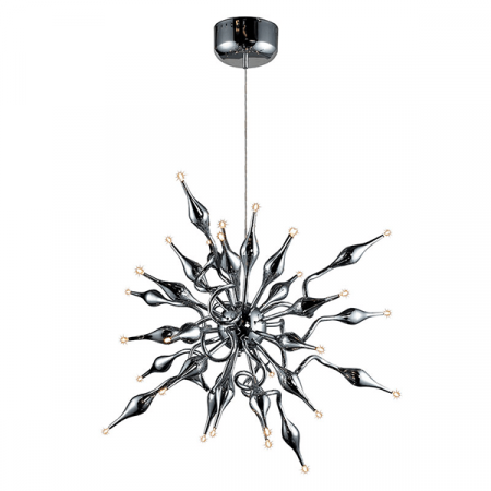 Lustre - Lustra moderna de lux Celeste, metal crom, forma asimetrica, 80x80 cm, AZ 0040 - Azzardo