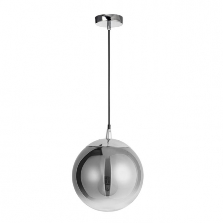 Lustre - Lustra moderna glob sticla fumurie Laila, Ø 20/30/40 cm, inaltime reglabila, 9080200 - Novaluce