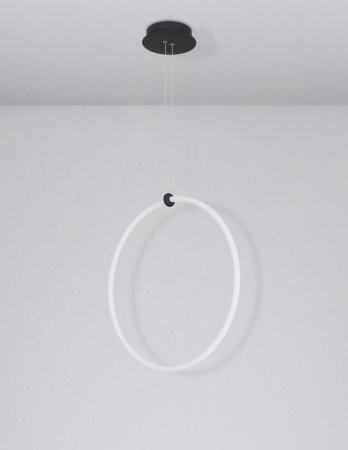 Lustra moderna inel LED dimabil Lavone Ø60 cm, stil minimalist, 9892163 - Novaluce [1]