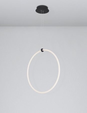Lustra moderna inel LED dimabil Lavone Ø60 cm, stil minimalist, 9892163 - Novaluce [2]