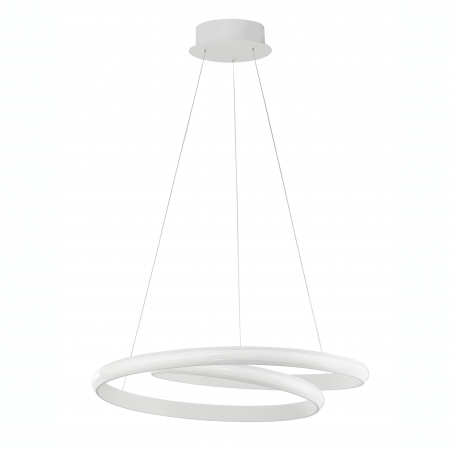 Lustra moderna LED alba/neagra Jorun 55 cm in forma de bucla, 9357042 - Novaluce [7]