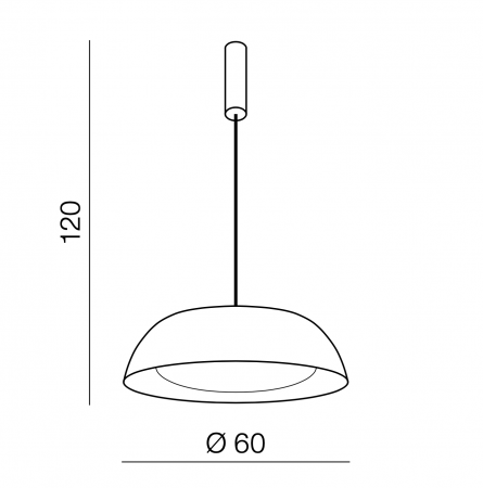 Lustra moderna LED Kenzie Ø 60 cm metal negru/cupru, design industrial, AZ 3148 - Azzardo [3]