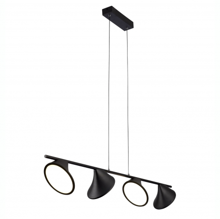Lustre - Lustra moderna neagra iluminare LED Enos 100 cm, metal, AZ 2696 - Azzardo