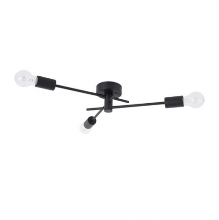 Lustre - Lustra moderna neagra Mati cu 3/6 brate din metal, 9156303 - Novaluce