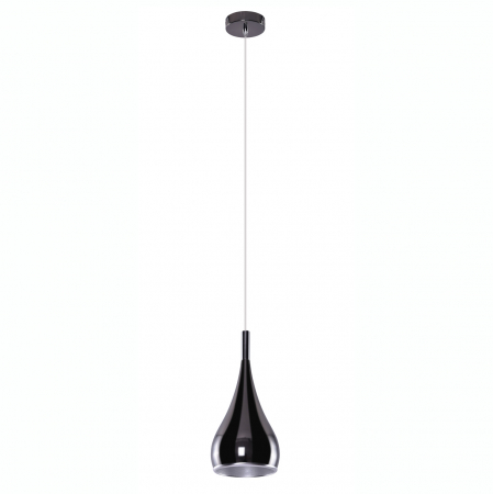 Lustra moderna pe cablu Caom Ø 16x34 cm, alba/neagra/crom/aurie, AZ 0288 - Azzardo [0]