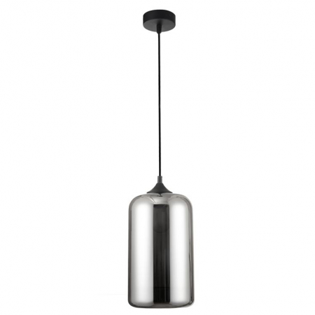 Lustre - Lustra moderna pendul cilindric sticla crom Ivka Ø 17,5 cm, inaltime reglabila, 9726481 - Novaluce