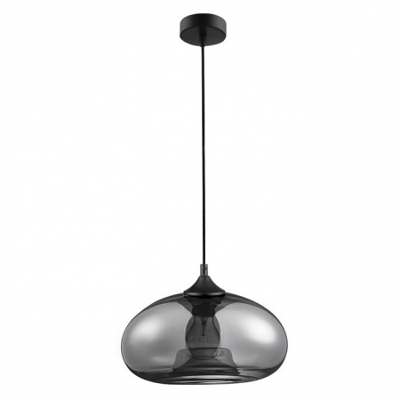 Lustre - Lustra moderna pendul sticla crom Ivka Ø 28 cm, inaltime reglabila, 9726482 - Novaluce