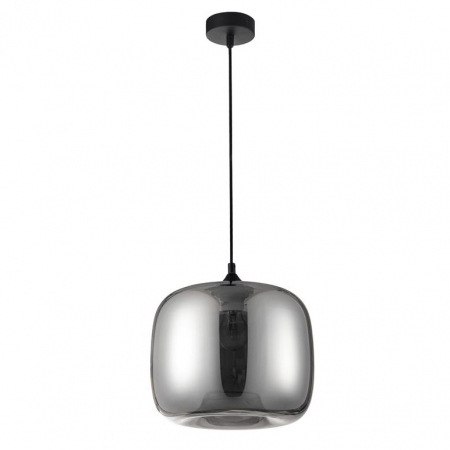 Lustre - Lustra moderna pendul sticla crom Ivka Ø 28 cm, inaltime reglabila, 9726483 - Novaluce
