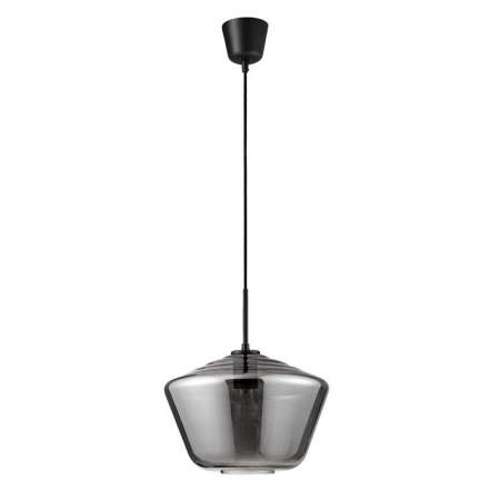 Lustre - Lustra moderna pendul sticla crom Kale, Ø 30 cm, inaltime reglabila, 9724141 - Novaluce