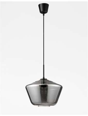 Lustra moderna pendul sticla crom Kale, Ø 30 cm, inaltime reglabila, 9724141 - Novaluce [3]