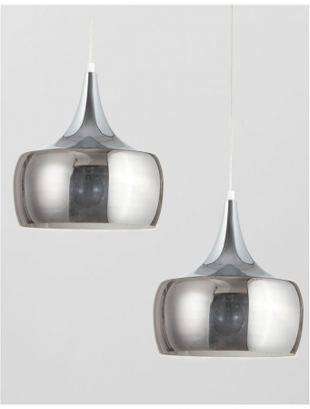 Lustra moderna pendul sticla fumurie Vera Ø 28 cm, inaltime reglabila, 9412134 - Novaluce [3]