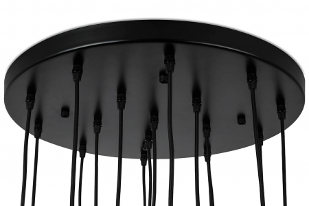 Lustra moderna pendule globuri albe cu auriu Arcadius Round 50x50 cm, design lux, 16 becuri, JD8006-16 - King [3]