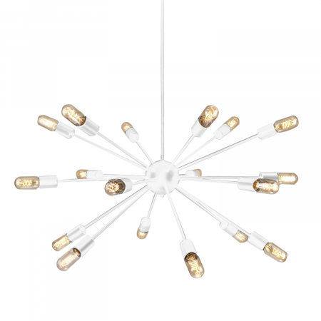 Lustre - Lustra moderna retro tip pendul alba/neagra Star 90 cm, metal, 18 becuri, AZ 1658 - Azzardo